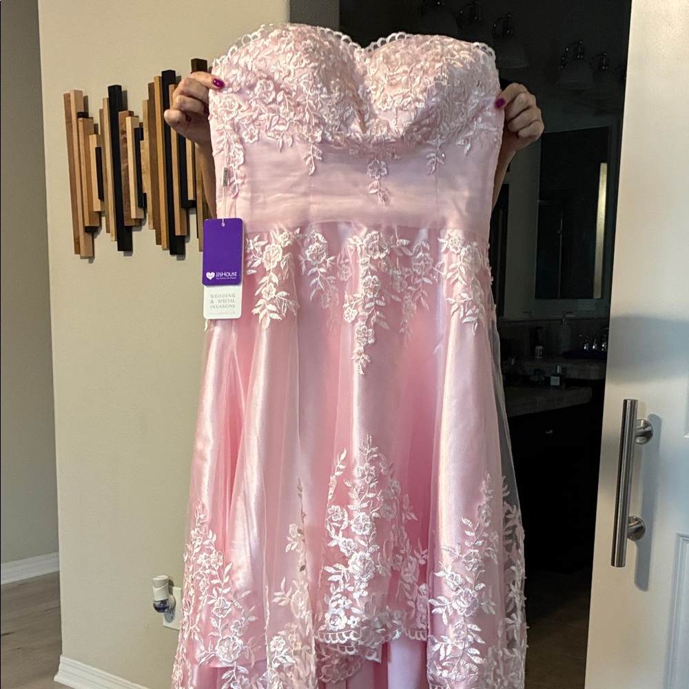JJs House Pink Floral Lace Kids Dress